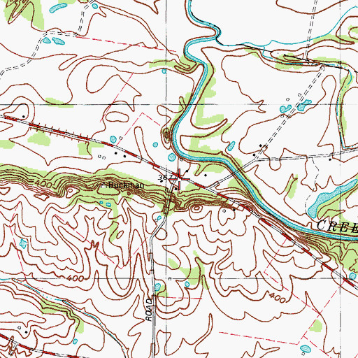 Topographic Map of Robinsville, KY