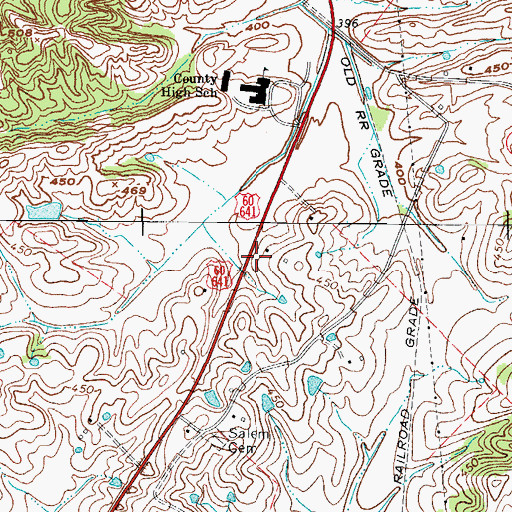 Topographic Map of Shrote, KY