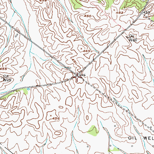 Topographic Map of Topeka Crossroads (historical), KY