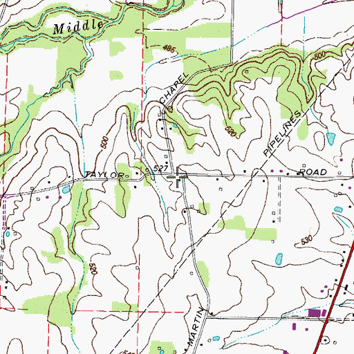 Topographic Map of Halfway (historical), KY