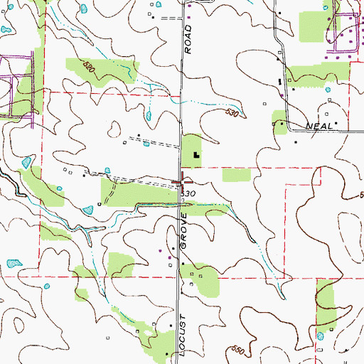 Topographic Map of Hickory Grove (historical), KY