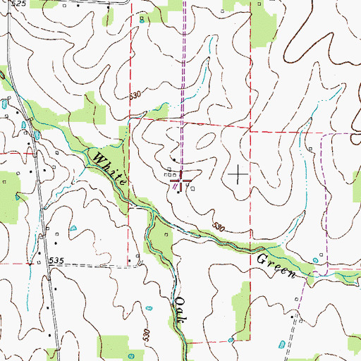Topographic Map of Steeleville (historical), KY