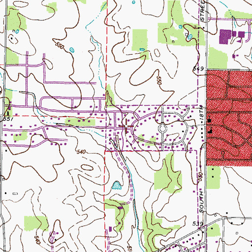 Topographic Map of West Murray, KY