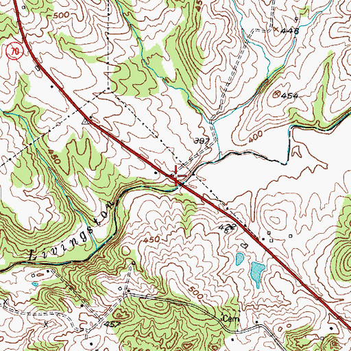 Topographic Map of Centerville (historical), KY