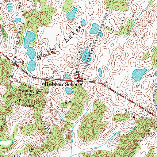 Topographic Map of Hebron (historical), KY