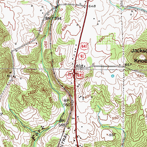 Topographic Map of Lilydale, KY