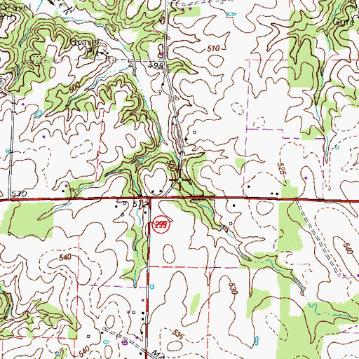 Topographic Map of Jackson (historical), KY