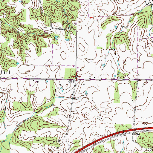 Topographic Map of Pleasant Valley (historical), KY