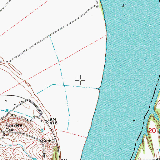 Topographic Map of Sterretts Bottom, KY