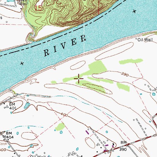 Topographic Map of Troy Bend, KY