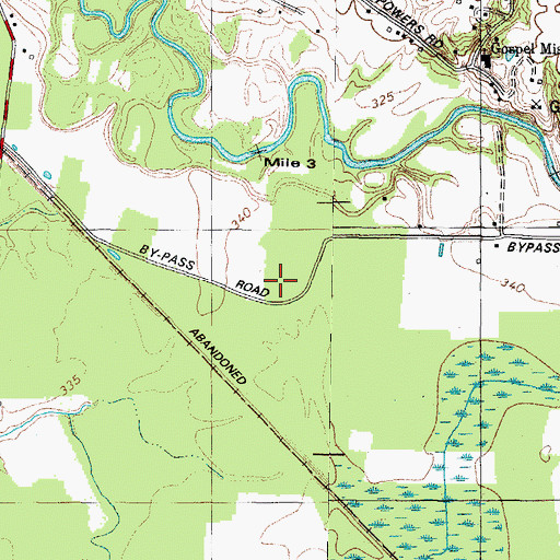 Topographic Map of Black Cat (historical), KY