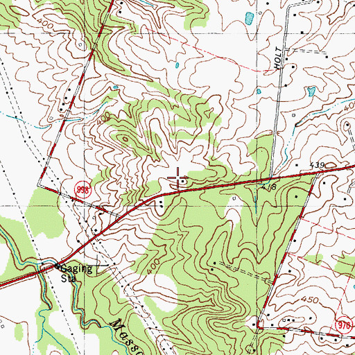 Topographic Map of Spring Hill, KY