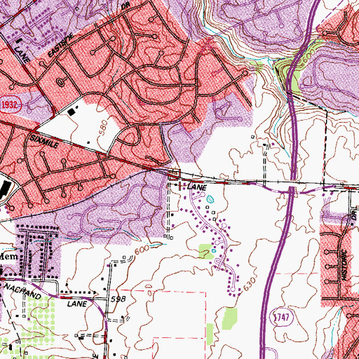 Topographic Map of Dravo, KY