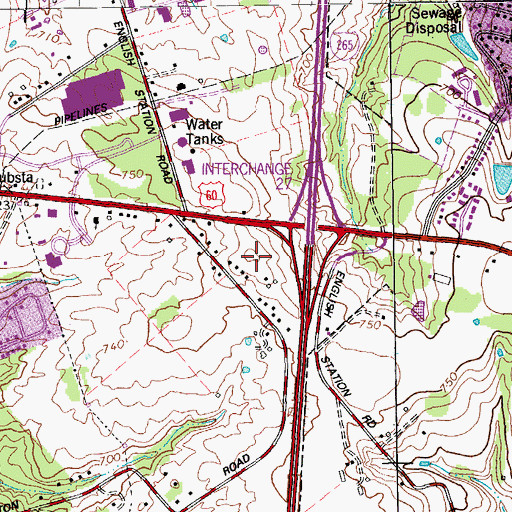 Topographic Map of Pleasant Hill, KY