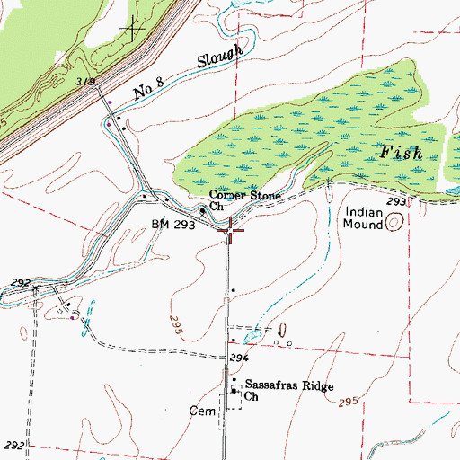Topographic Map of Fish Pond (historical), KY