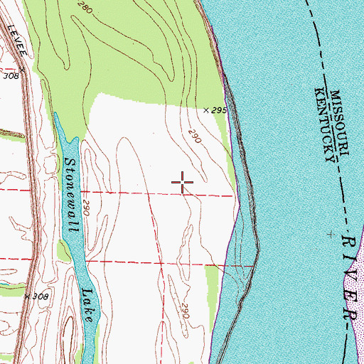 Topographic Map of Kentucky Bend, KY