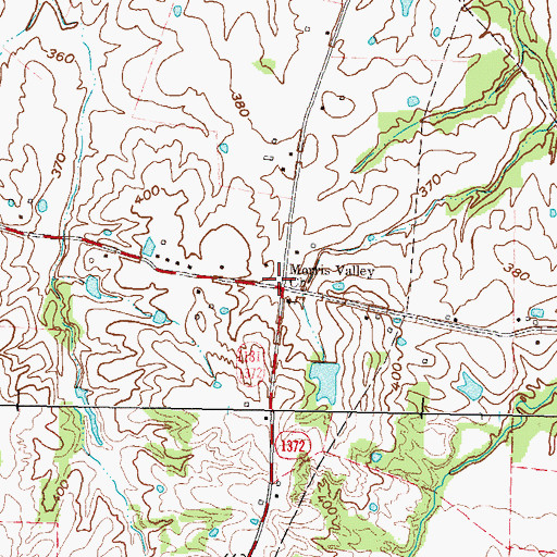 Topographic Map of Morris Valley (historical), KY