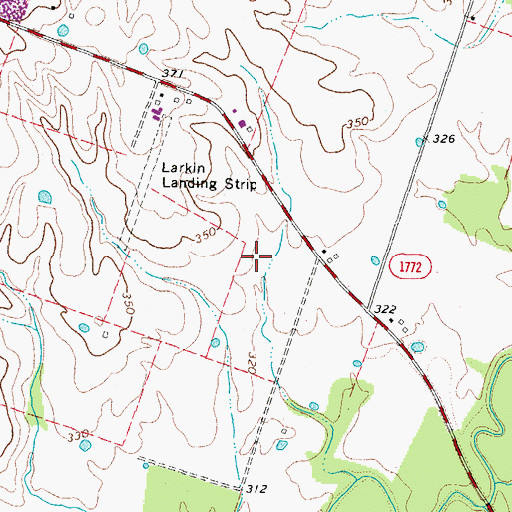 Topographic Map of Moss (historical), KY