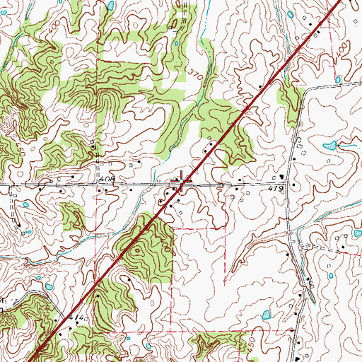 Topographic Map of Scotts Corner, KY