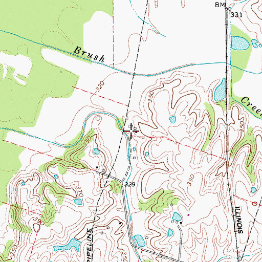 Topographic Map of Tar Heel, KY