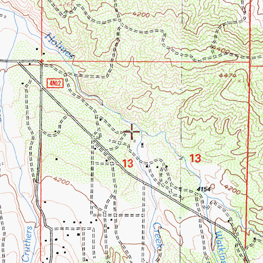 Topographic Map of Watkins Creek, CA