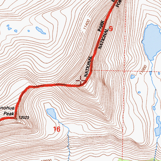 Topographic Map of Mount Andrea Lawrence, CA
