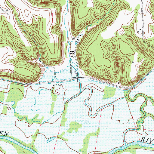 Topographic Map of Janice Holt Giles Historical Marker, KY