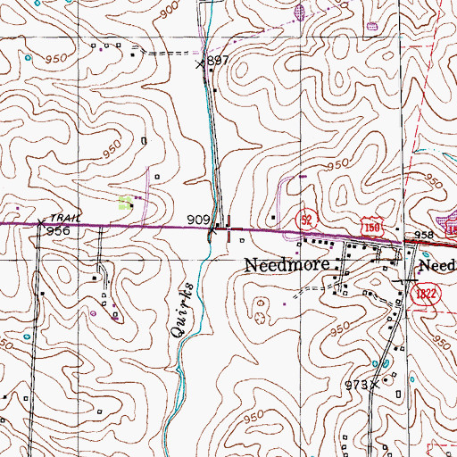 Topographic Map of Reverend Francis Clark Historical Marker, KY