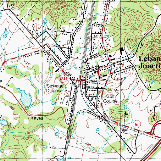 Topographic Map of Shermans Headquarters Historical Marker, KY