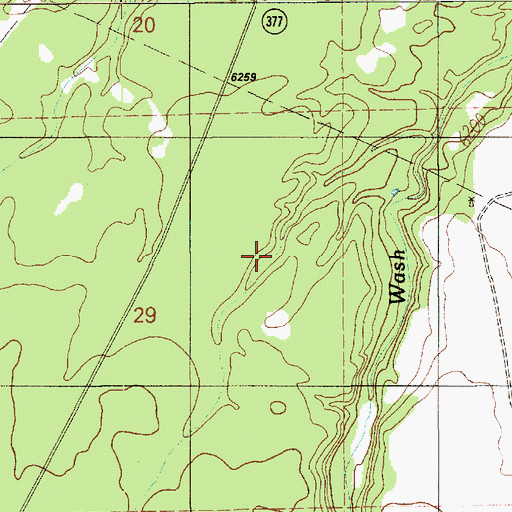 Topographic Map of Park Tank, AZ