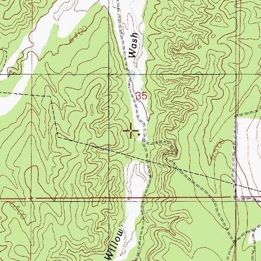 Topographic Map of LDS Ranch, AZ