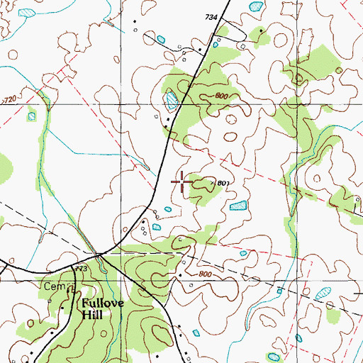 Topographic Map of George Mason Historical Marker, KY