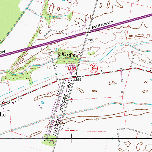 Topographic Map of James Madisons Property Historical Marker, KY