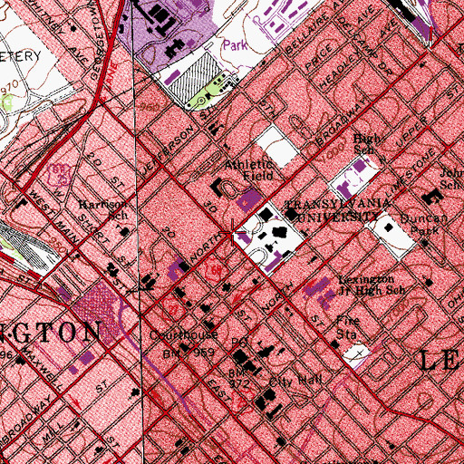 Topographic Map of Matthias Shryock Historical Marker, KY