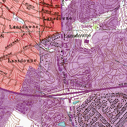 Topographic Map of David R Atchison Historical Marker, KY