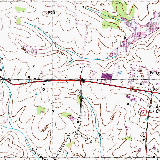 Topographic Map of Michael Cassidy Historical Marker, KY