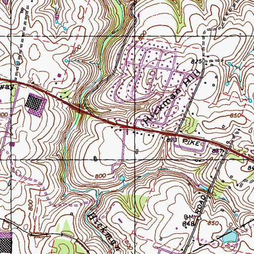 Topographic Map of Buena Vista Historical Marker, KY