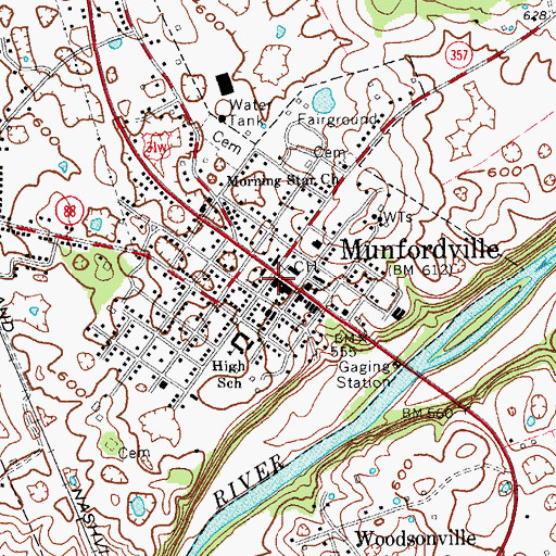 Topographic Map of Henry Clay Furnace Historical Marker, KY