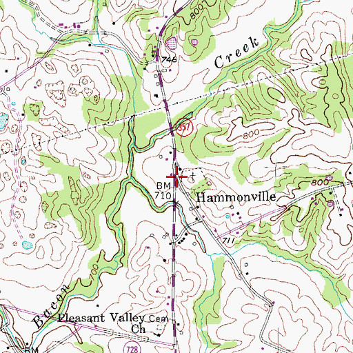 Topographic Map of Sergeant Joseph Timberlake Historical Marker, KY