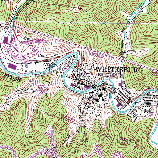 Topographic Map of Francis Gary Powers Historical Marker, KY