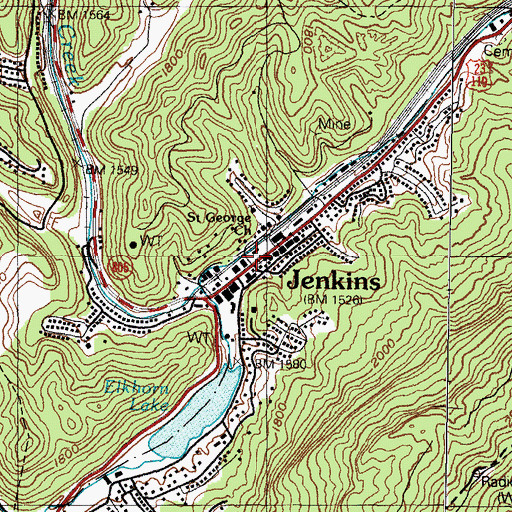 Topographic Map of Lieutenant Darwin K Kyle Historical Marker, KY