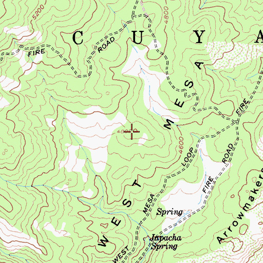 Topographic Map of West Mesa, CA