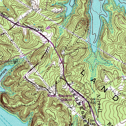 Topographic Map of Andrew Jackson Smith Historical Marker, KY