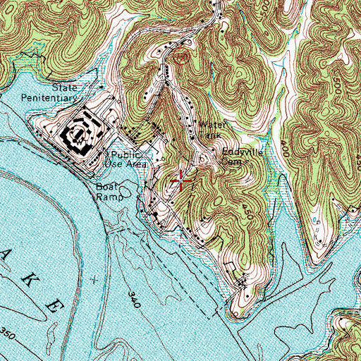 Topographic Map of Matthew Lyon Grave Historical Marker, KY