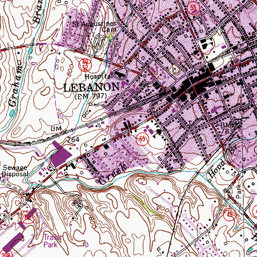 Topographic Map of Lieutenant Thomas Morgan Historical Marker, KY