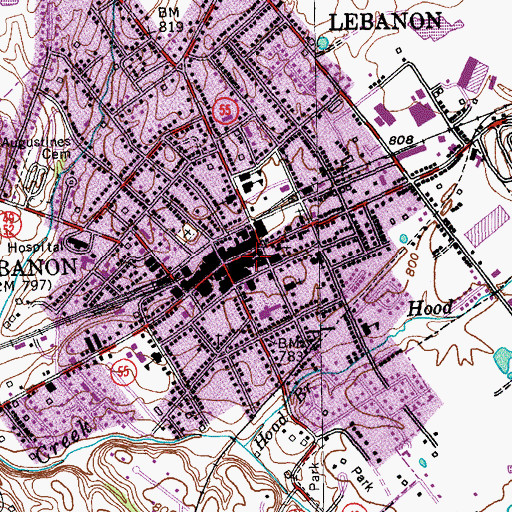 Topographic Map of J Proctor Knott Historical Marker, KY