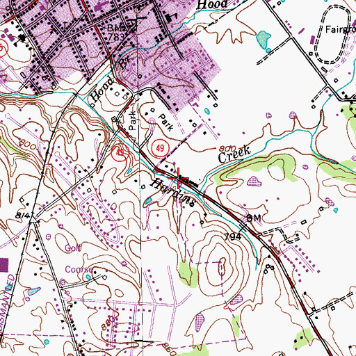 Topographic Map of Proctor Knott Chautauqua Association Historical Marker, KY