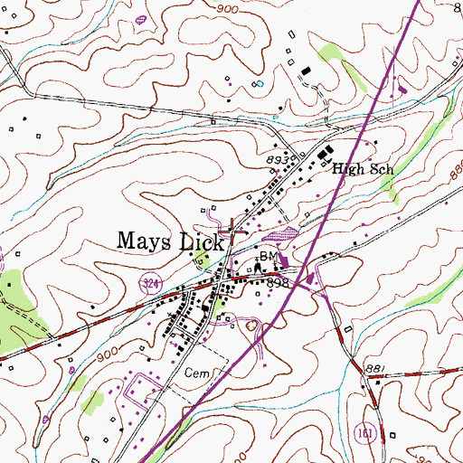 Topographic Map of Doctor Daniel Drake Historical Marker, KY