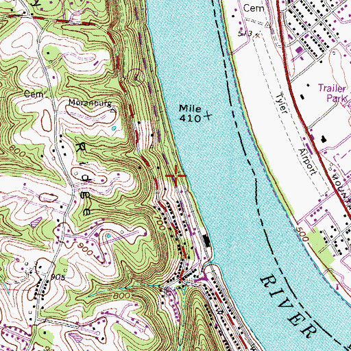 Topographic Map of H E Pogue Distillery Company Historical Marker, KY