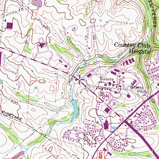 Topographic Map of Simon Kentons Station Historical Marker, KY